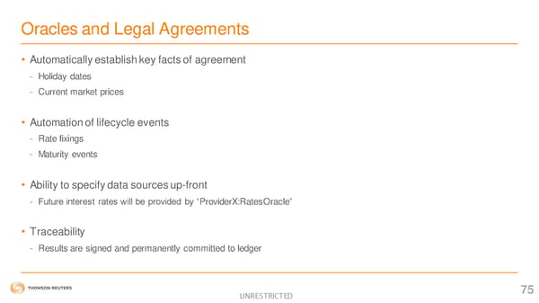 2nd R3 Smart Contract Templates  Summit (All Slides) - Page 76
