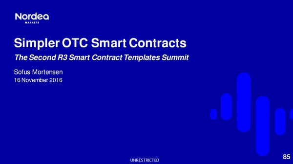 2nd R3 Smart Contract Templates  Summit (All Slides) - Page 86