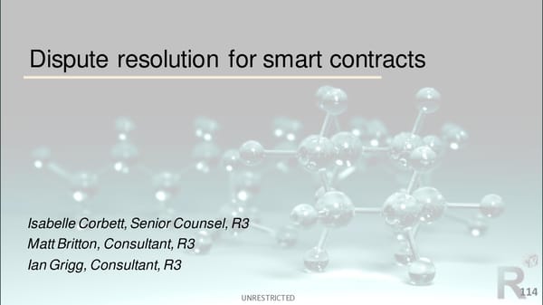 2nd R3 Smart Contract Templates  Summit (All Slides) - Page 115