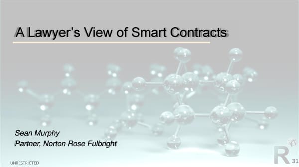 First R3 Smart Contract Templates Summit (All Slides) - Page 31