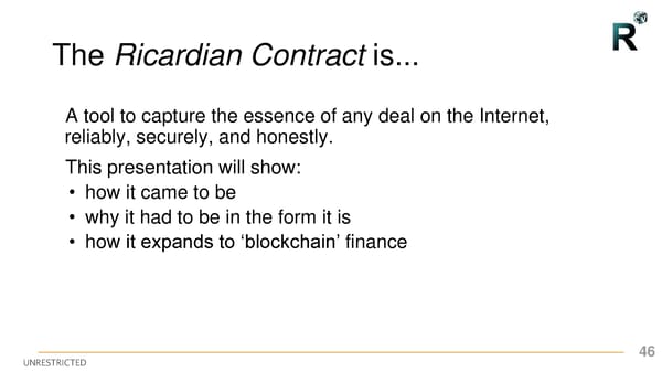 First R3 Smart Contract Templates Summit (All Slides) - Page 46