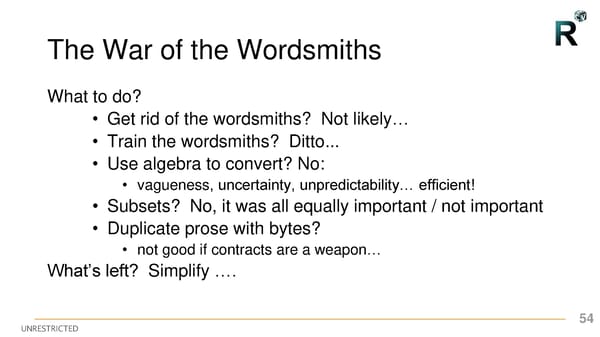 First R3 Smart Contract Templates Summit (All Slides) - Page 54