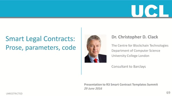 First R3 Smart Contract Templates Summit (All Slides) - Page 69